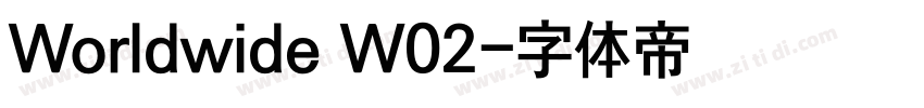 Worldwide W02字体转换